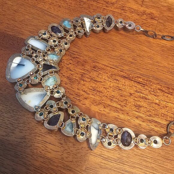 Vintage Gemstone Statement necklace - Picture 5 of 6